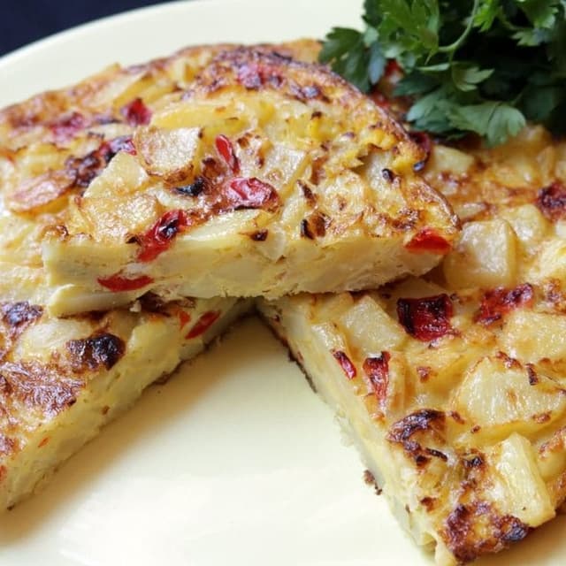 Imagen de Tortilla de cebolla y morron
